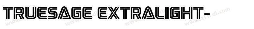 TrueSage Extralight字体转换